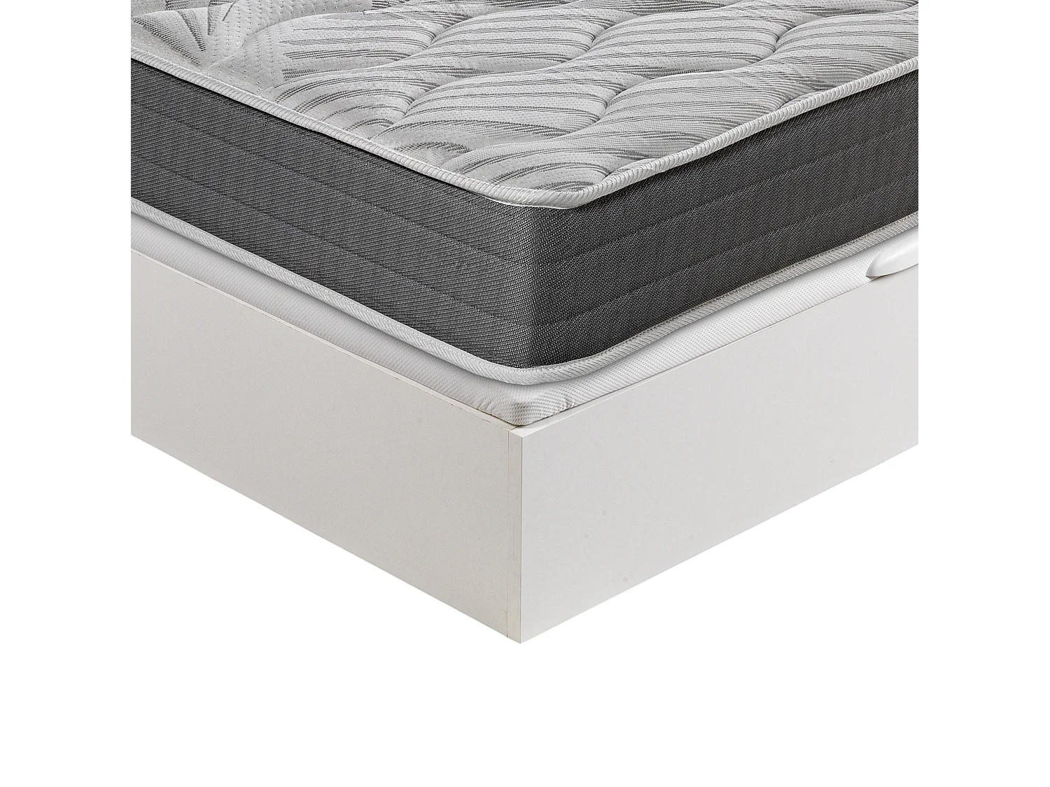 Colchão 135 x 190 cm e sommier | RS Ceramic | Branco | Montagem incl