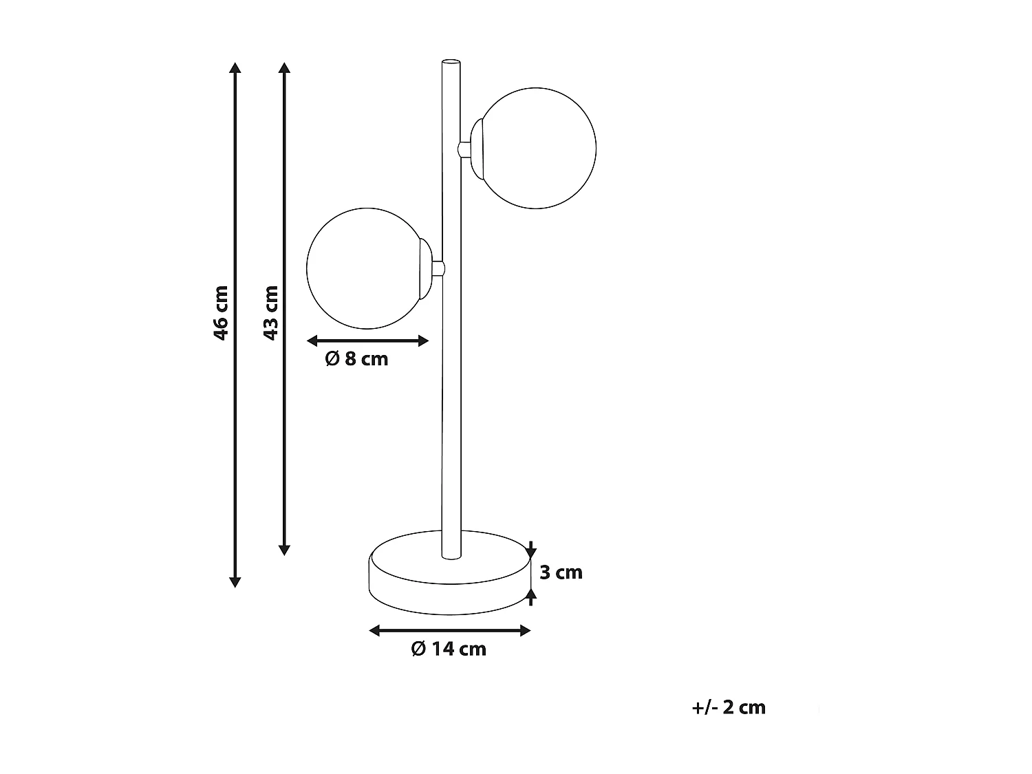 Tafellamp MEDINA Metaal Goud