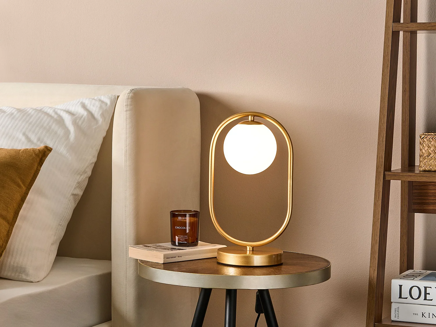 Lampe à poser YANKEE Métal Doré