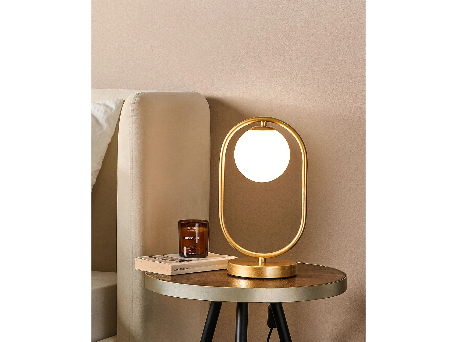 Lampe à poser YANKEE Métal Doré