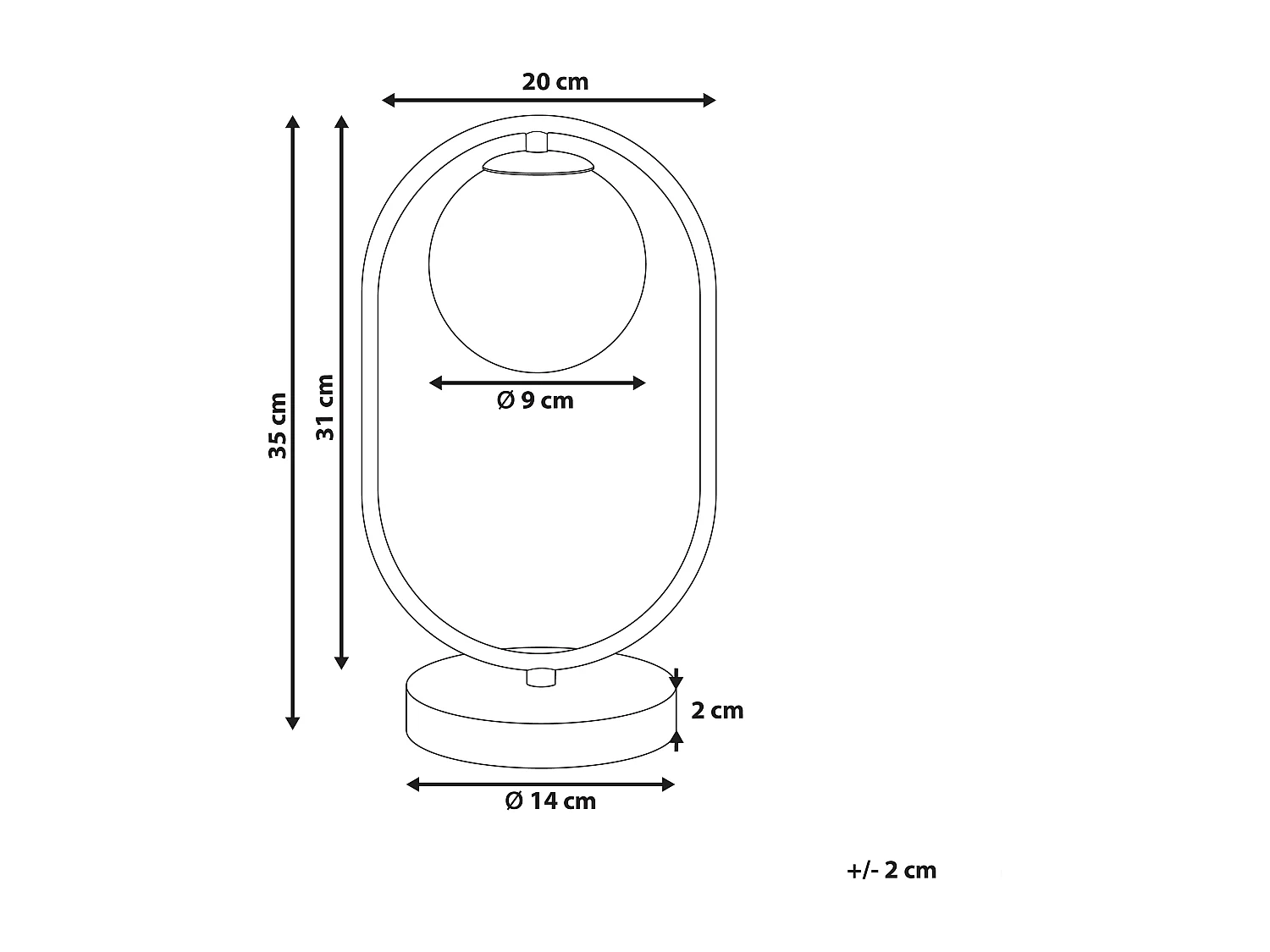 Tafellamp YANKEE Metaal Goud