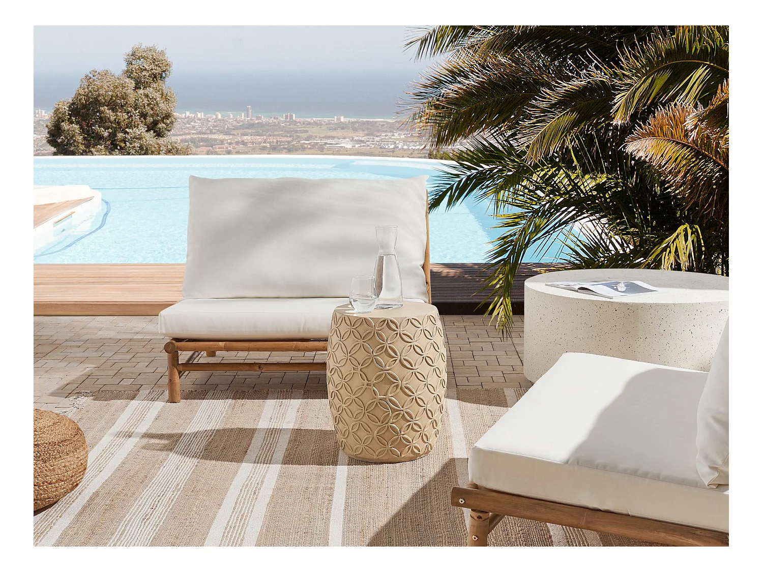 Table d'appoint ZOGNO Beige clair