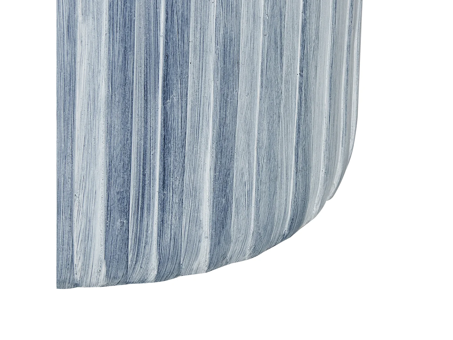 Beistelltisch Beton und Glasfaser grau Rillenstruktur rund ⌀ 39 cm modern Amaro