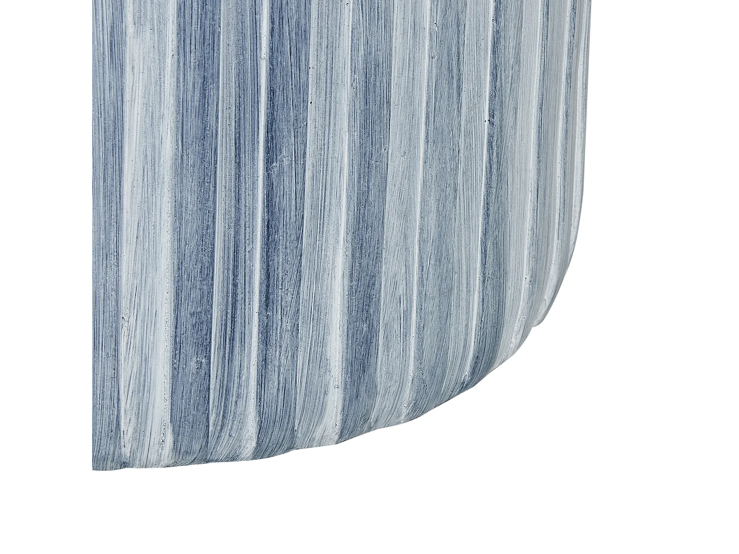 Beistelltisch Beton und Glasfaser grau Rillenstruktur rund ⌀ 39 cm modern Amaro