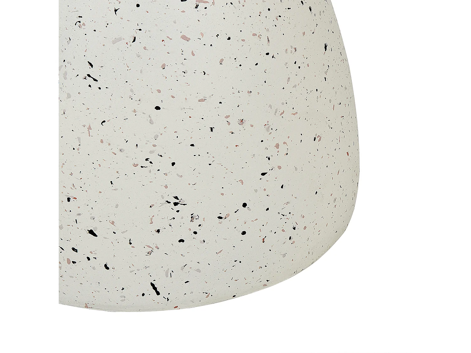Side Table CAFFI 50 cm 50 cm White Terrazzo