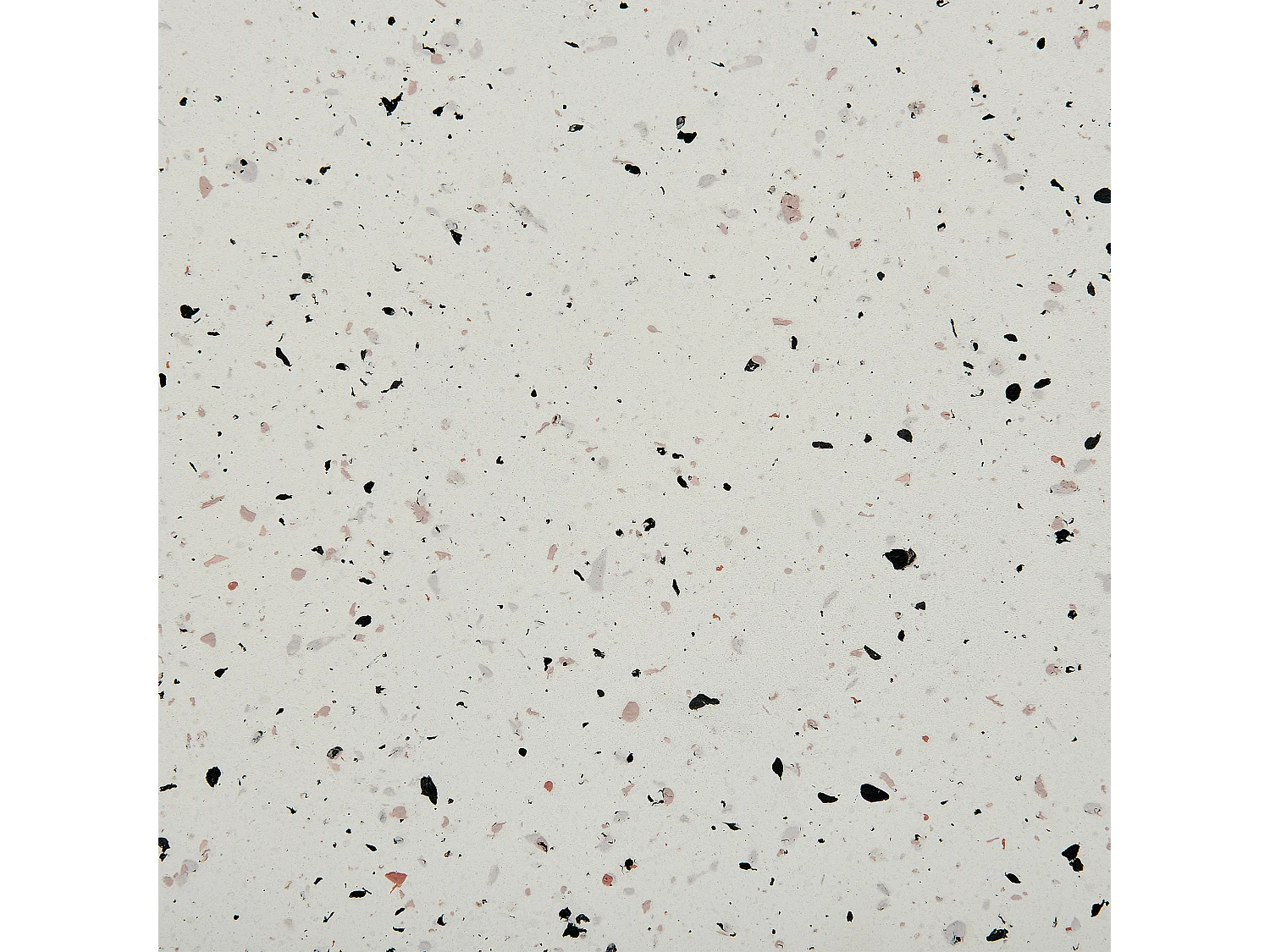 Side Table CAFFI 50 cm 50 cm White Terrazzo