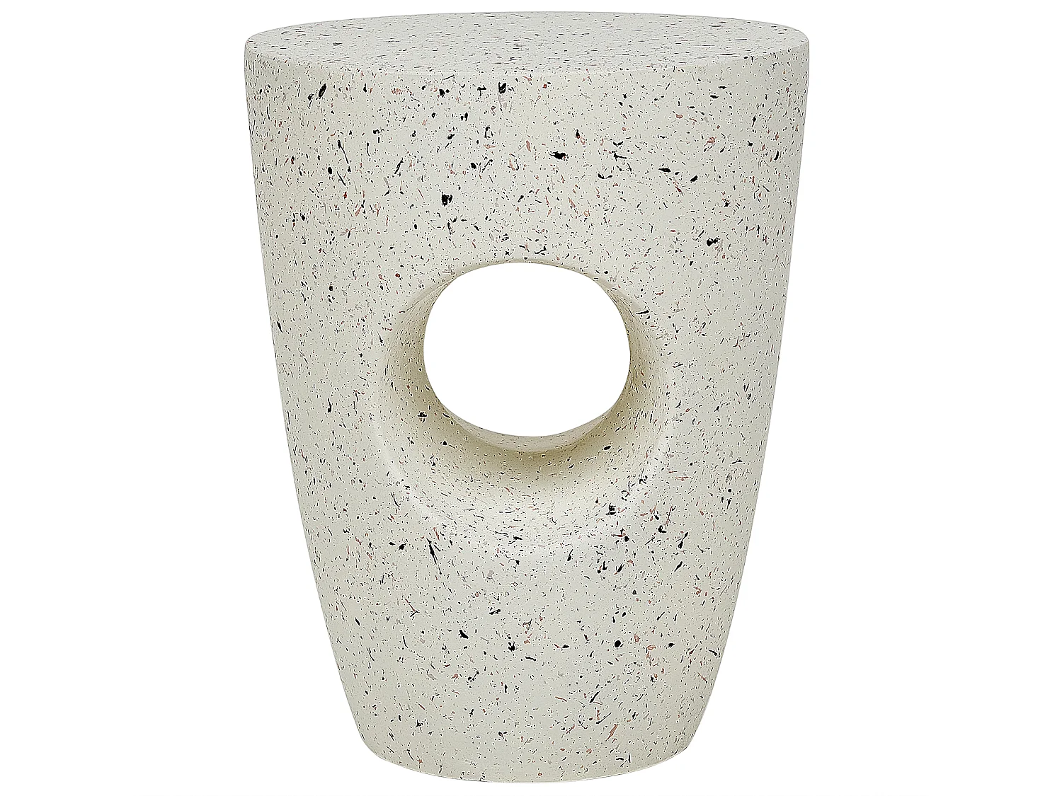 Table d'appoint EDOLO Terrazzo blanc