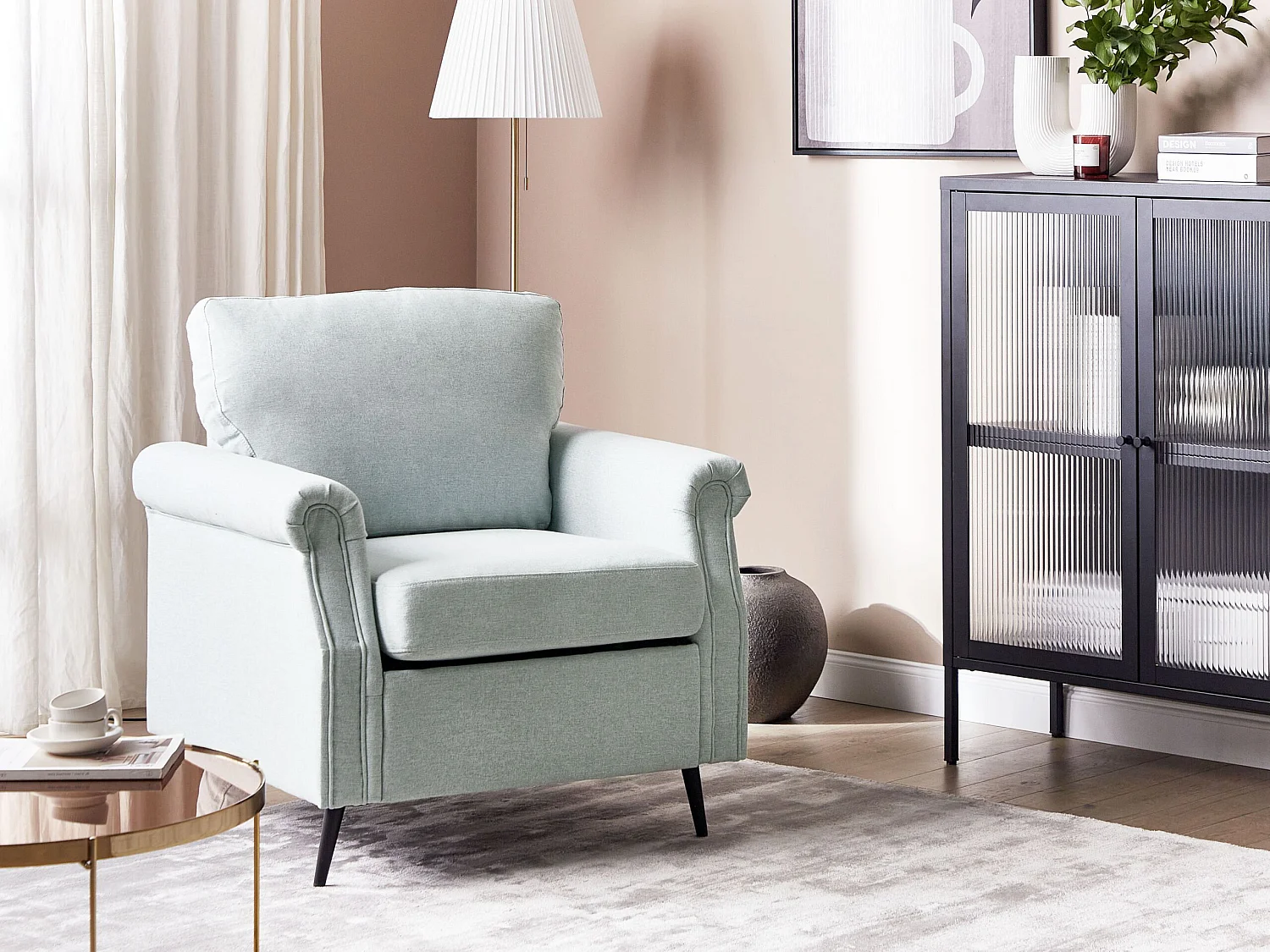 Fauteuil VIETAS Tissu Gris clair