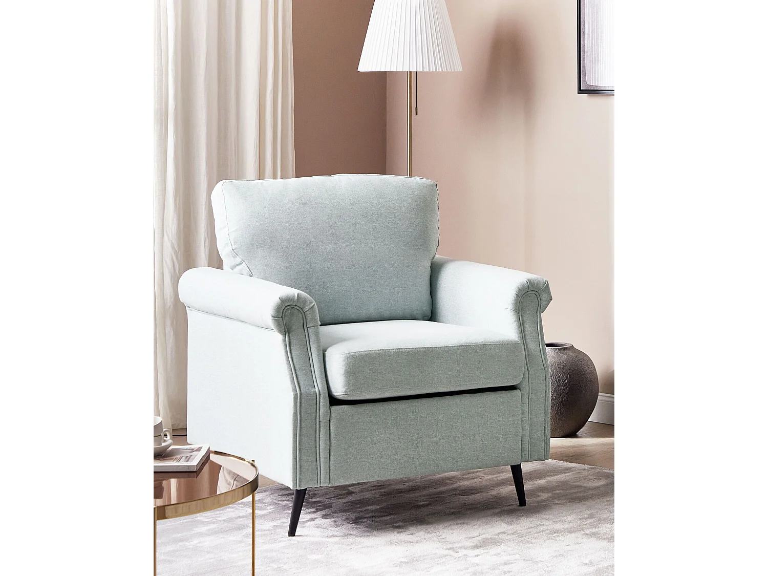 Fauteuil VIETAS Tissu Gris clair