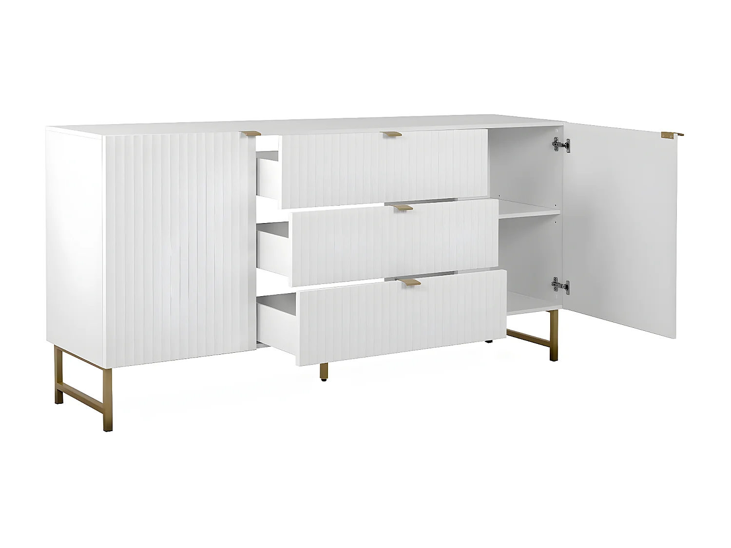 Buffet 2 Portes 3 Tiroirs L179 cm - GLASGOW