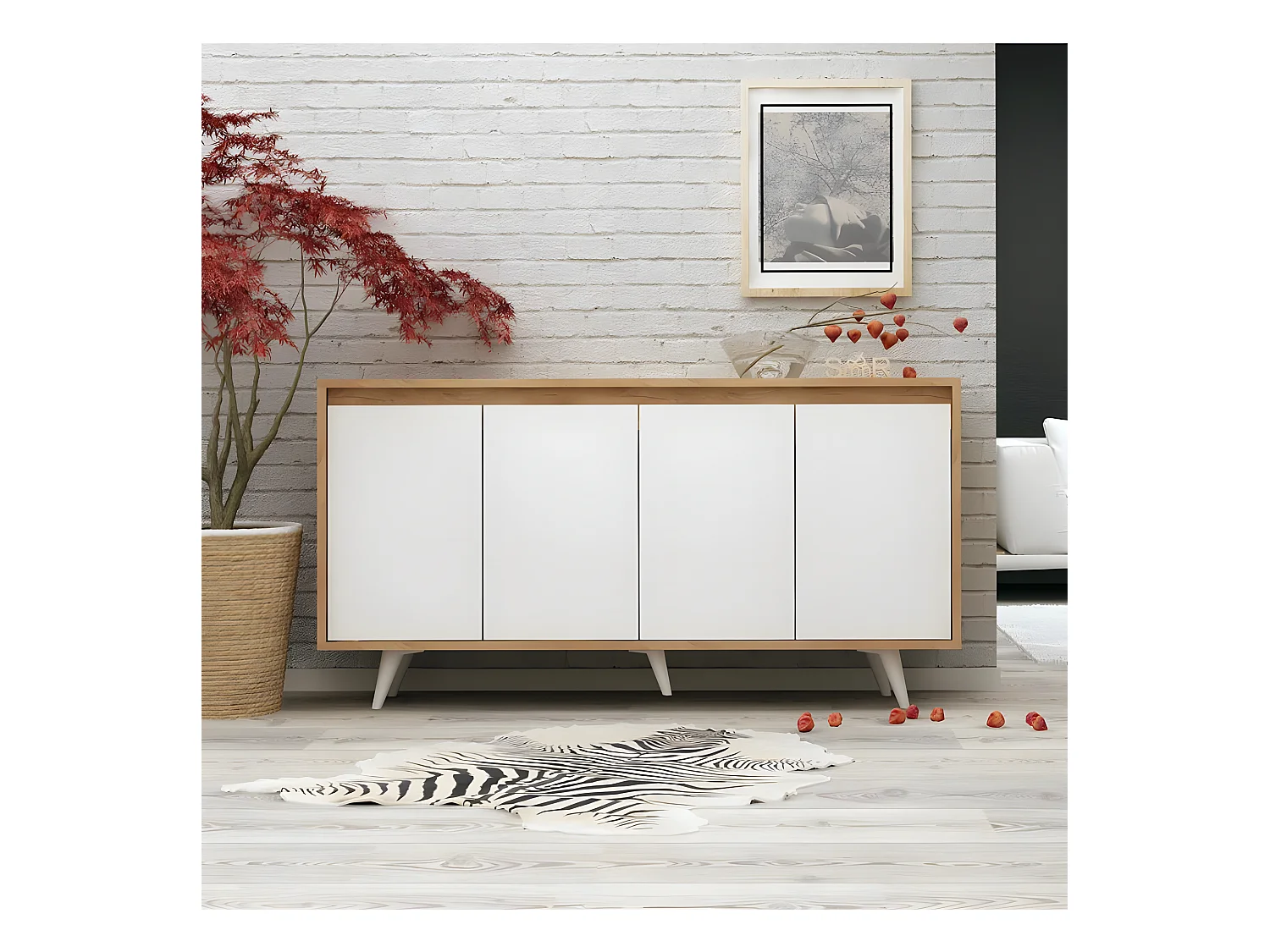 Madia Falcon/Marrone&Bianco