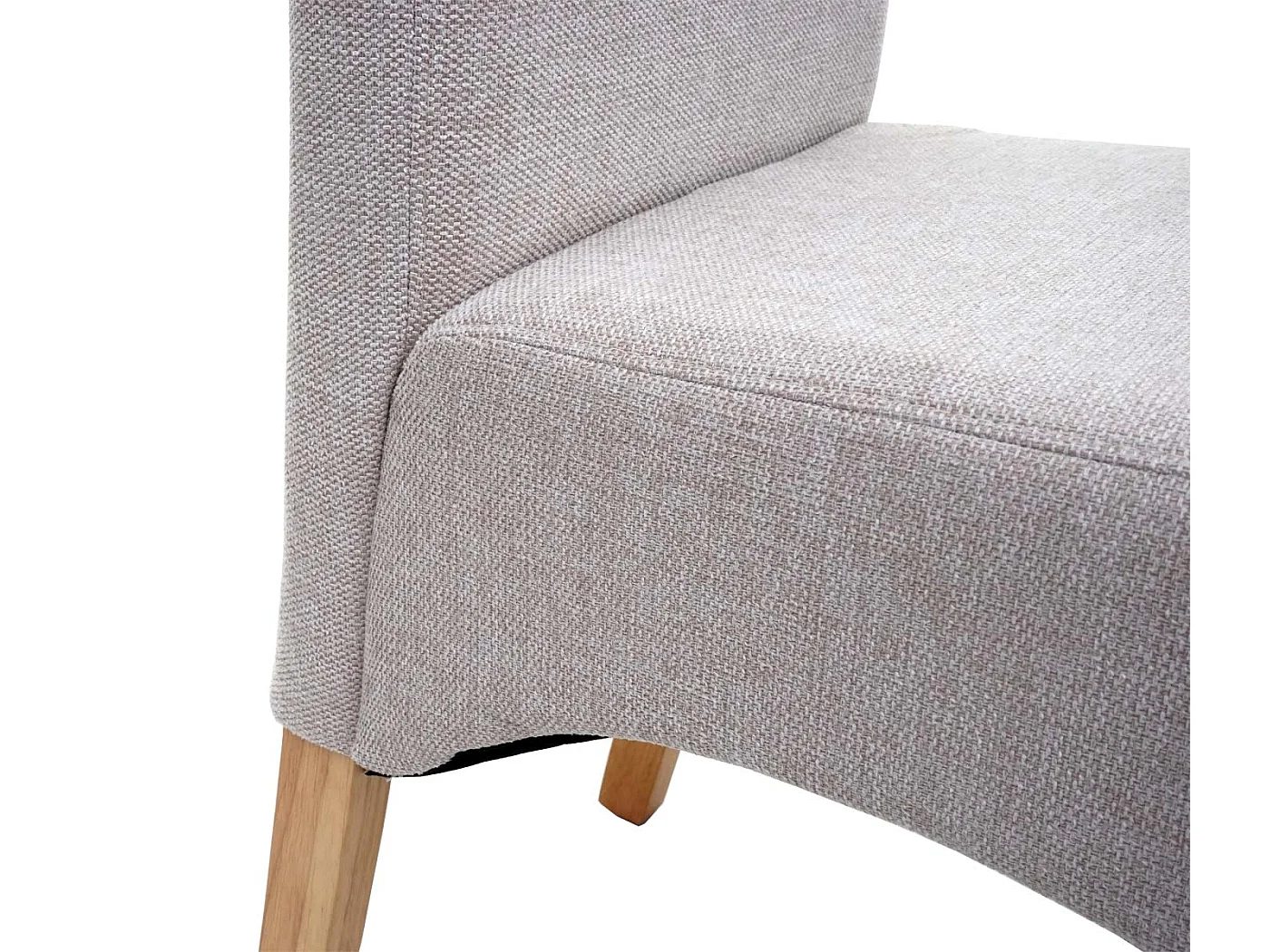 Chaise de salle à manger Crotone (lot de 6),  crème beige, pieds clairs