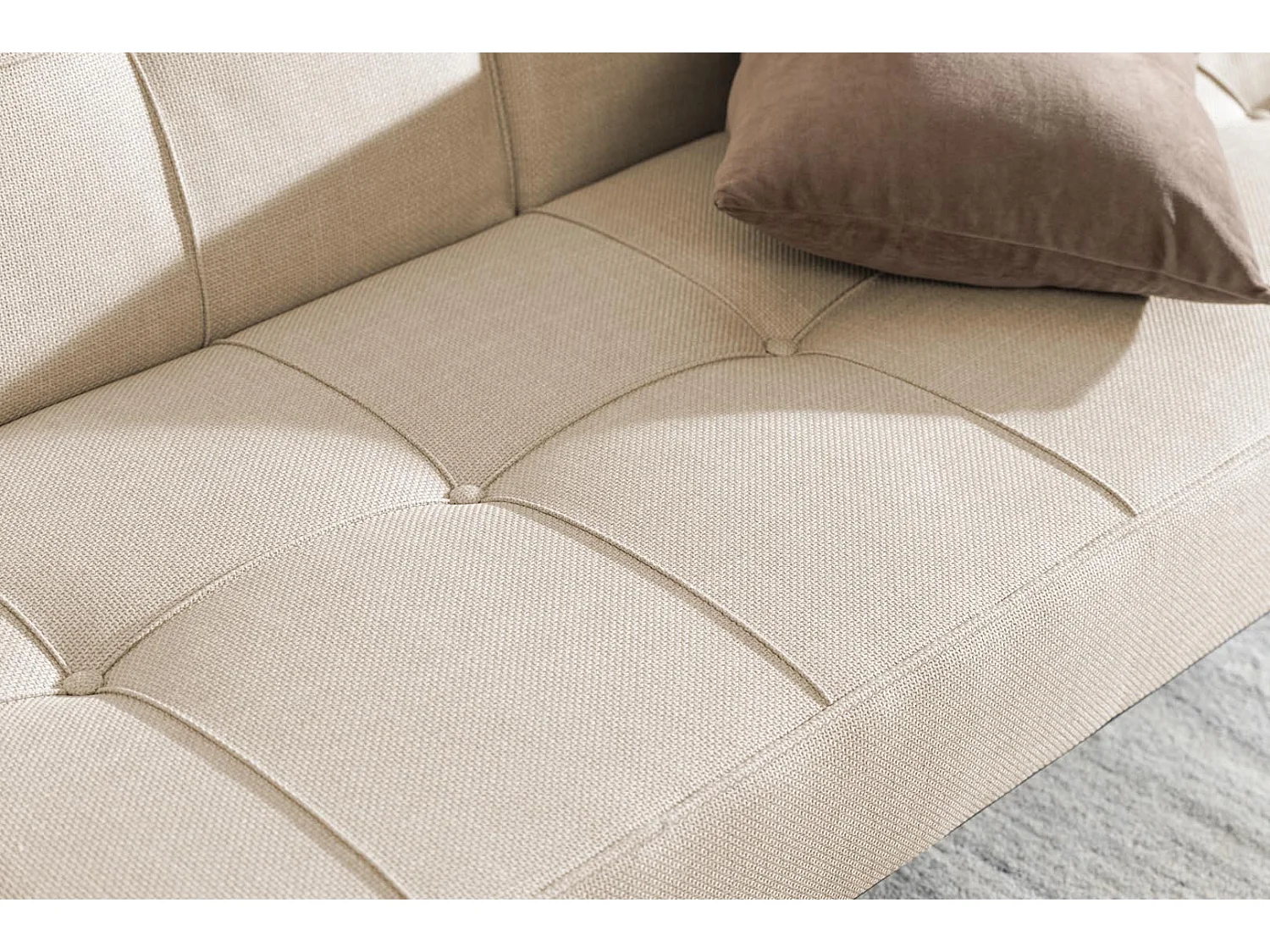 Per slaapbank beige.