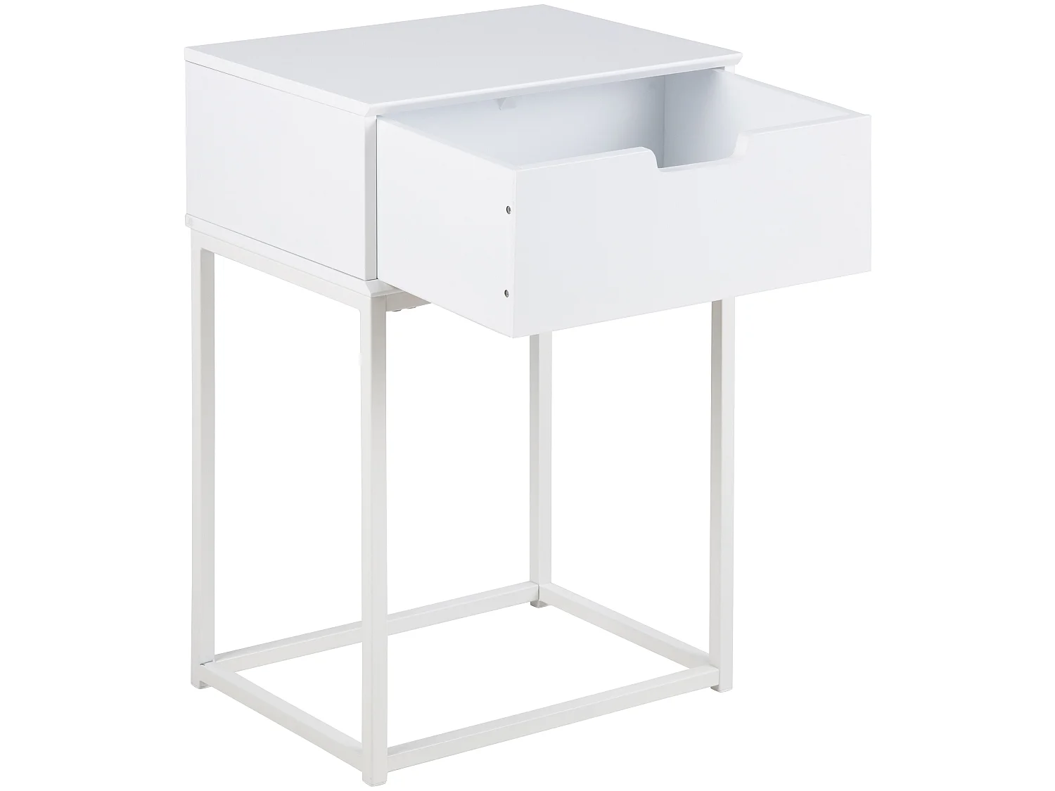 Mike Table de chevet, blanc.