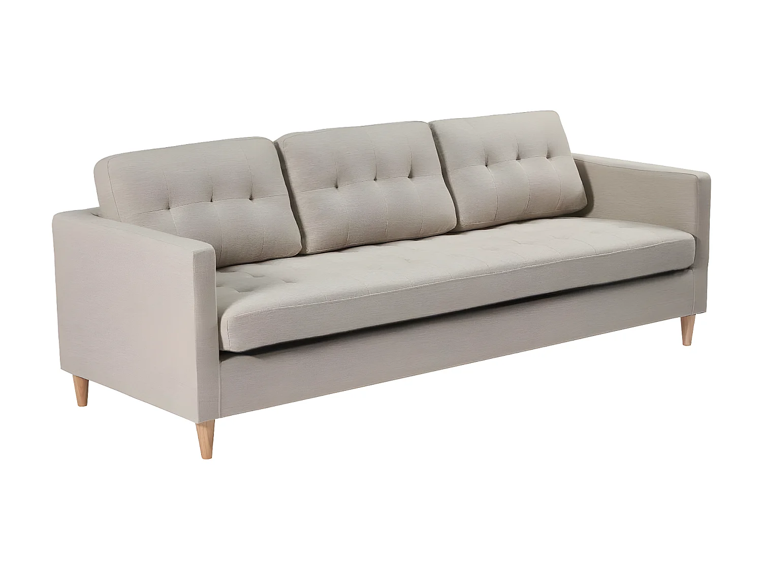 Marino canapé 3 personnes tissu sable.