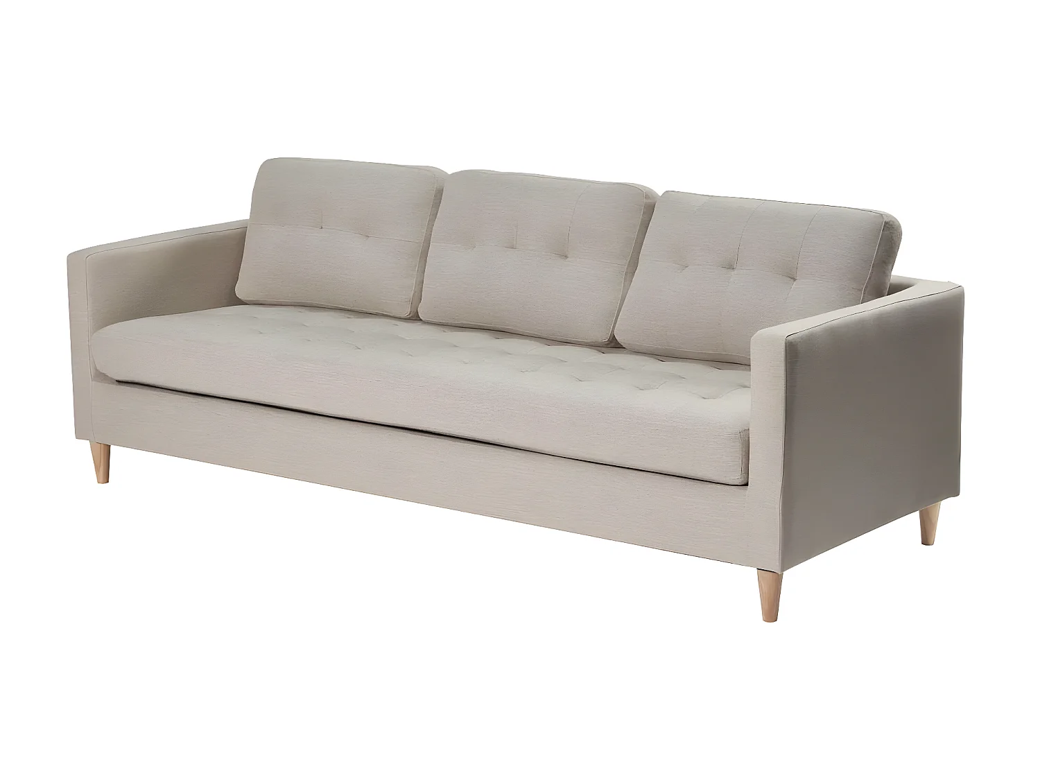 Marino canapé 3 personnes tissu sable.