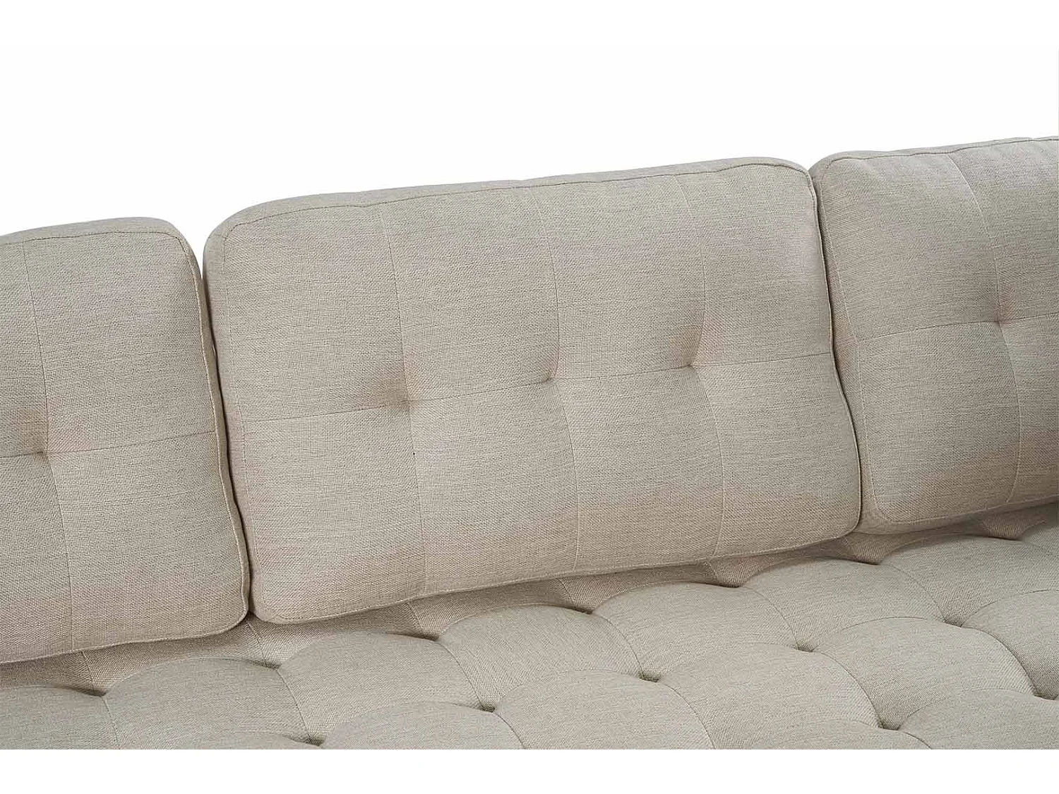 Marino canapé 3 personnes tissu sable.