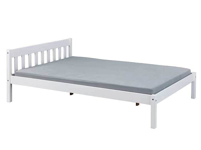 Vicki bed 140x200 cm wit gelakt.