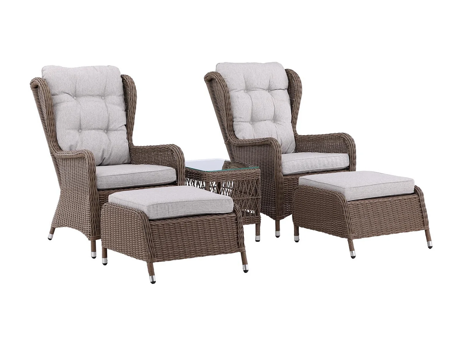 Salon de Jardin Lounge "Washington" 103cm Naturel