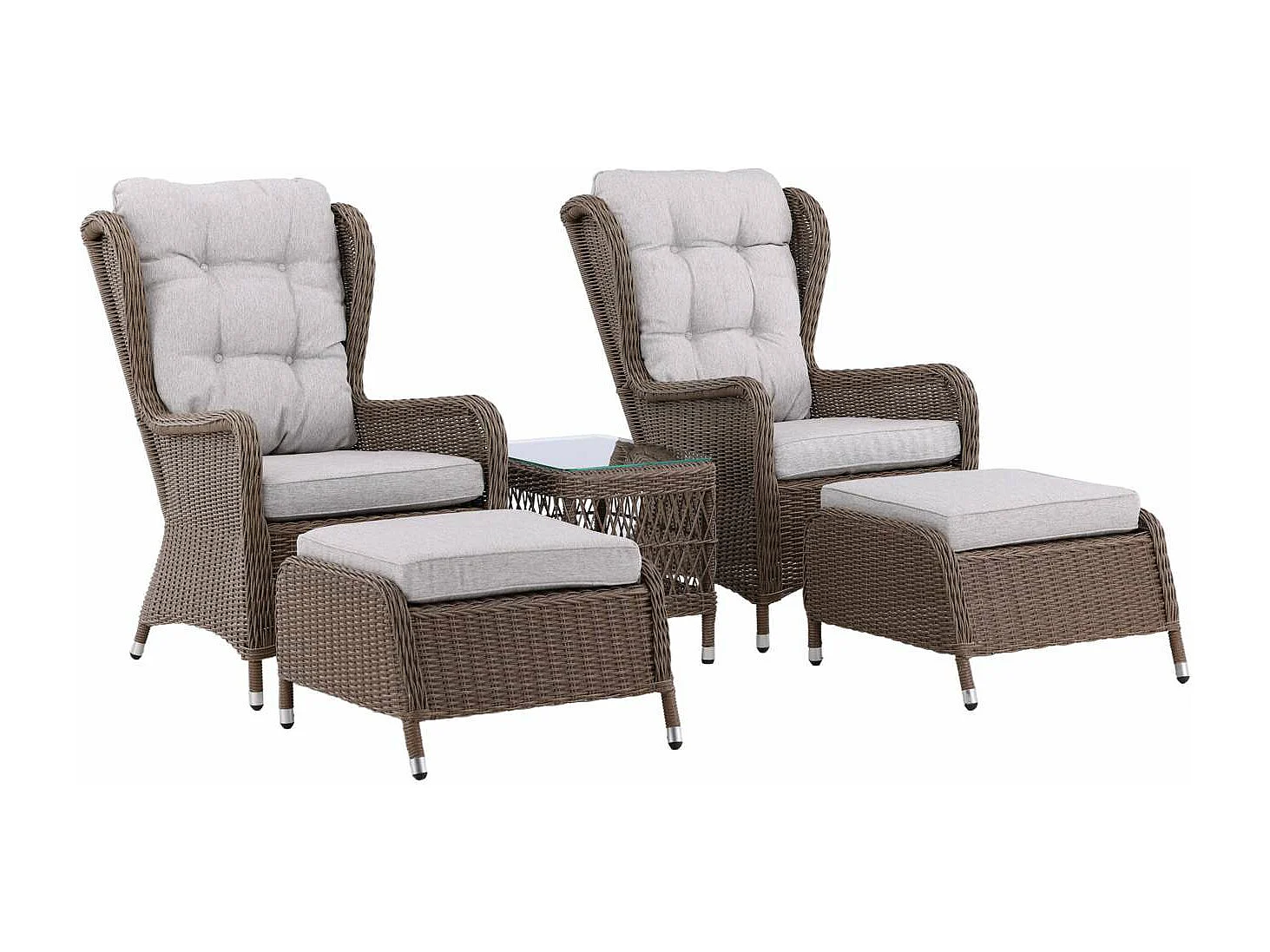 Salon de Jardin Lounge "Washington" 103cm Naturel