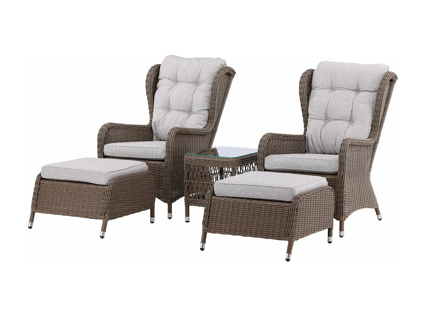 Salon de Jardin Lounge "Washington" 103cm Naturel