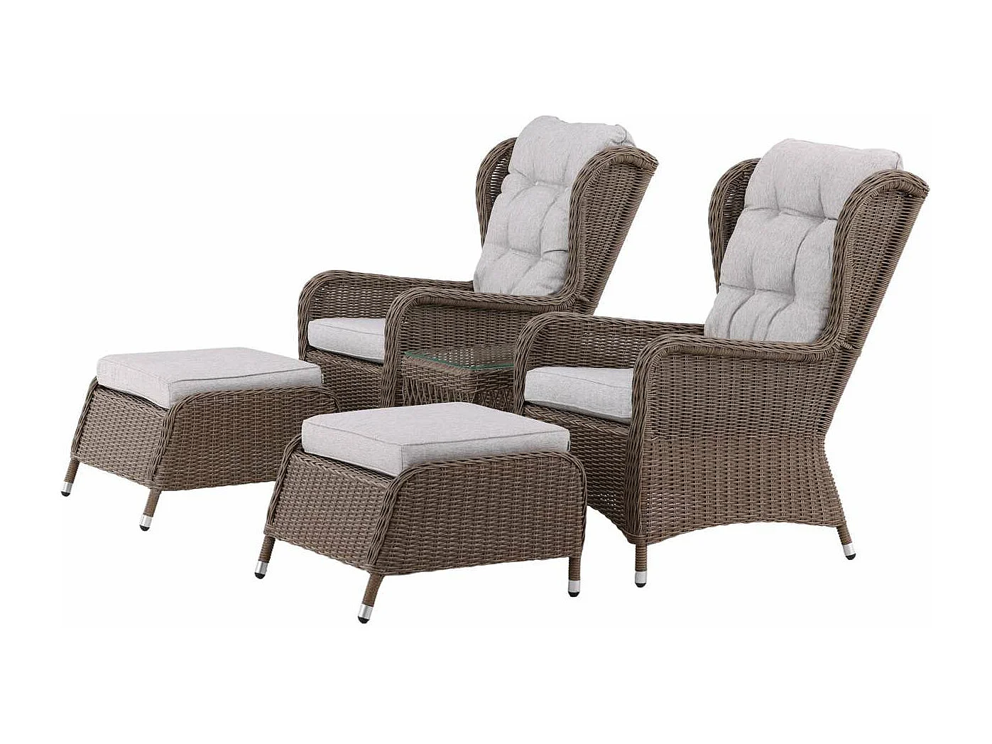 Salon de Jardin Lounge "Washington" 103cm Naturel