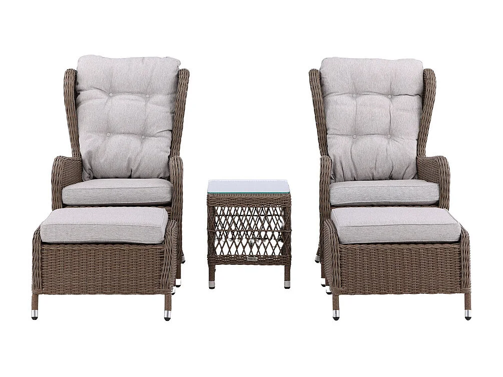 Salon de Jardin Lounge "Washington" 103cm Naturel