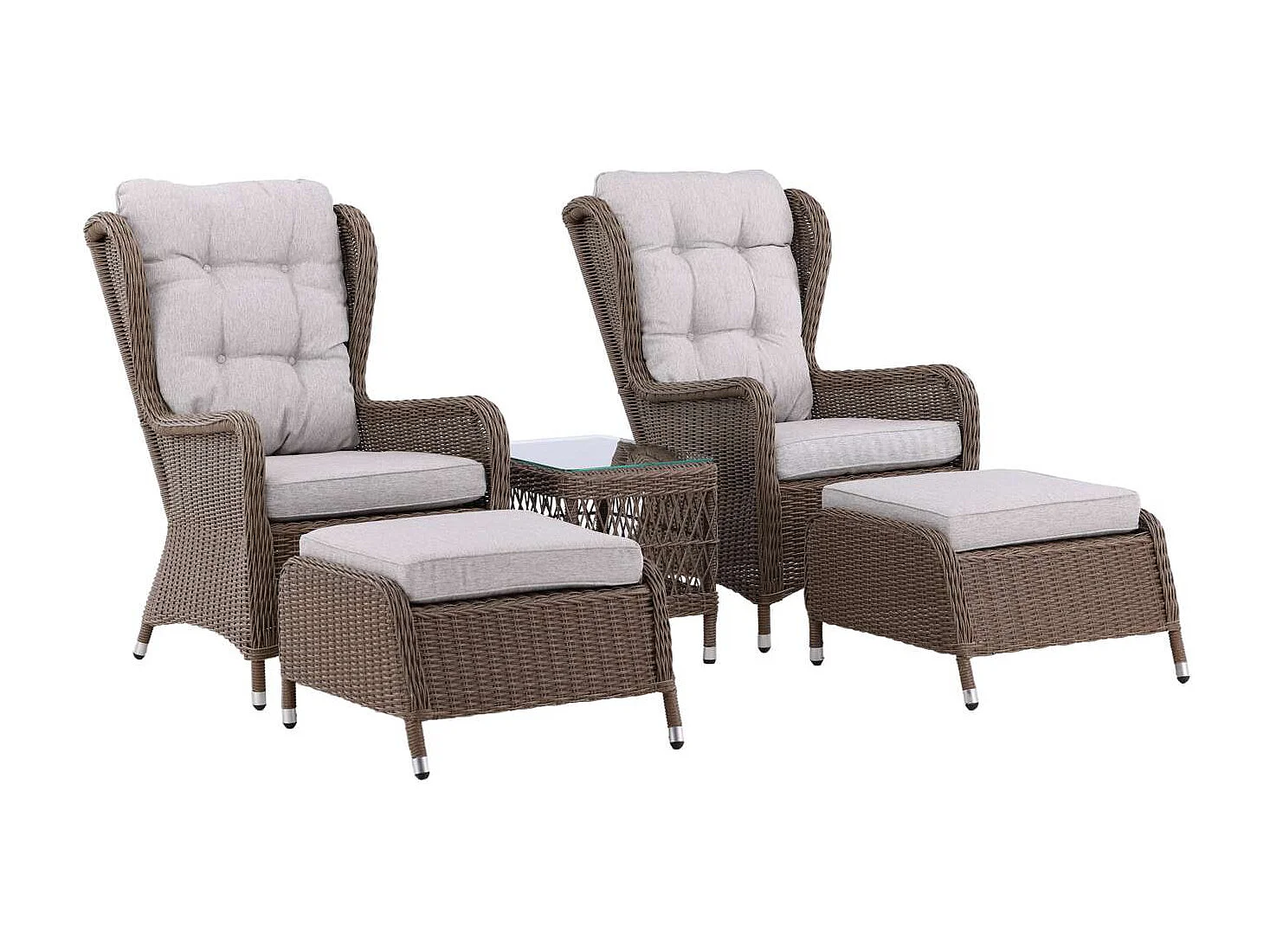 Salon de Jardin Lounge "Washington" 103cm Naturel