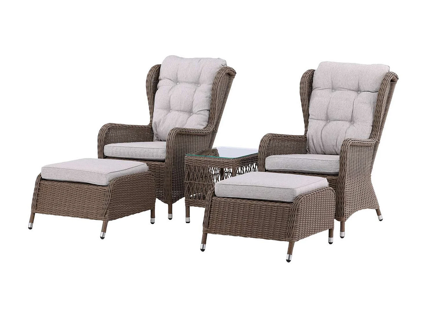 Salon de Jardin Lounge "Washington" 103cm Naturel