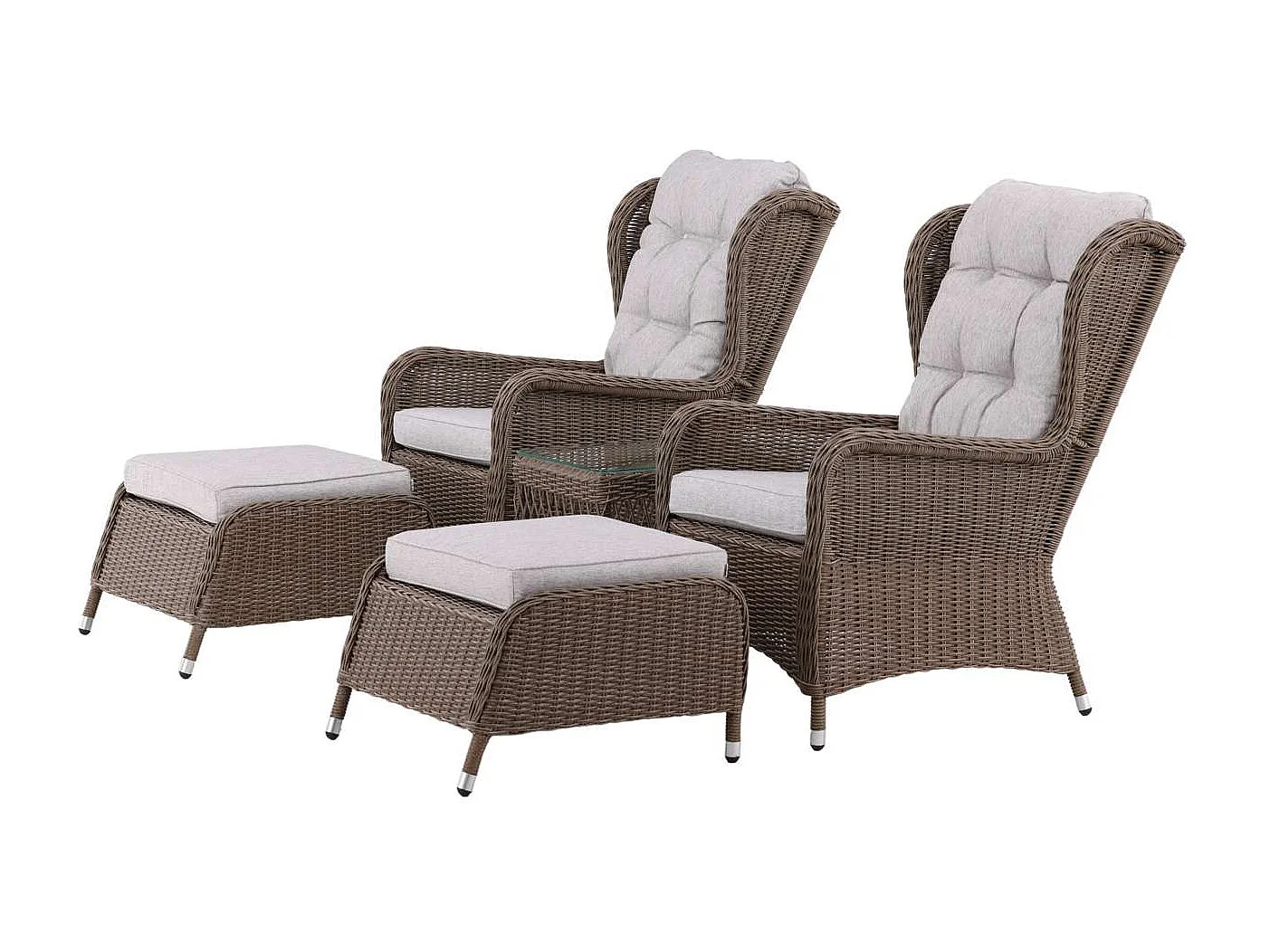 Salon de Jardin Lounge "Washington" 103cm Naturel