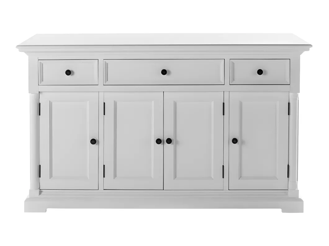 Kauf Unique Provence Sideboard 4 Türen, 1 groß 2 kleine Schubladen weiß