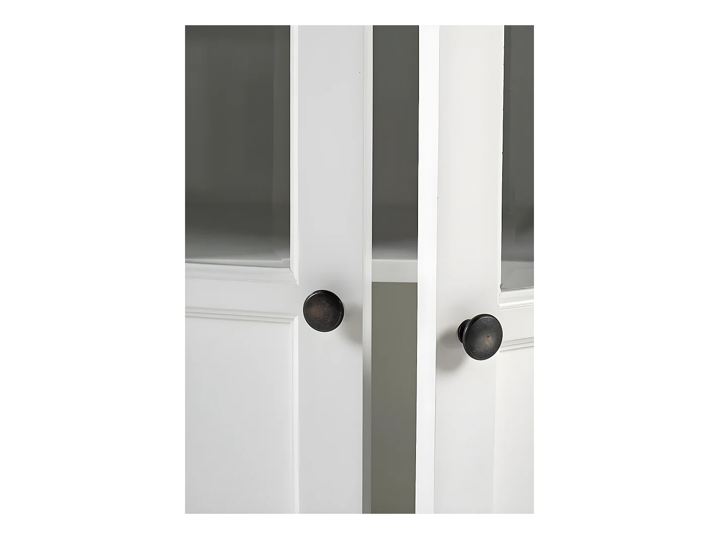 HalifaxContrast buffet 6 portes blanc, noir.