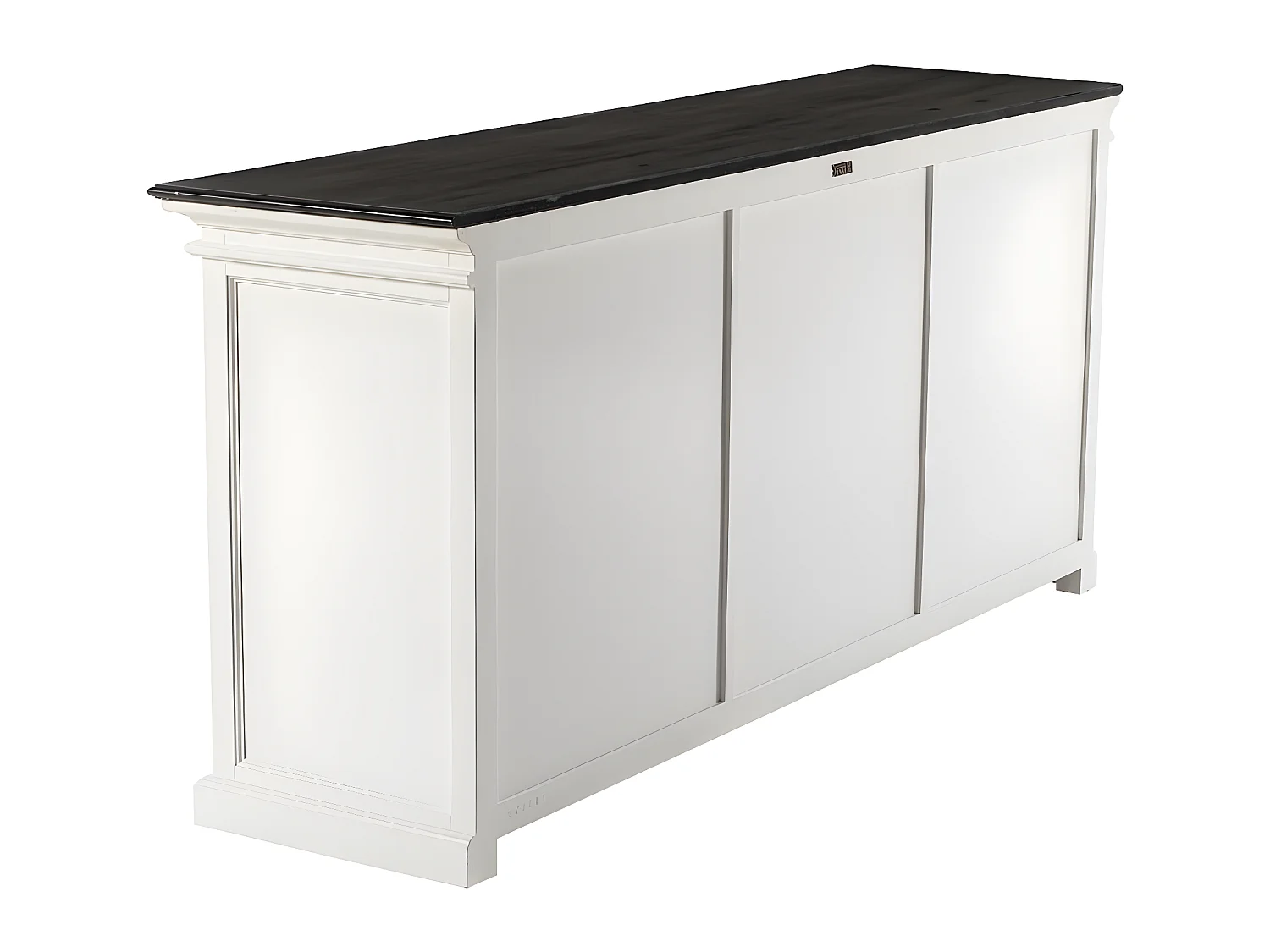 HalifaxContrast buffet 6 portes blanc, noir.