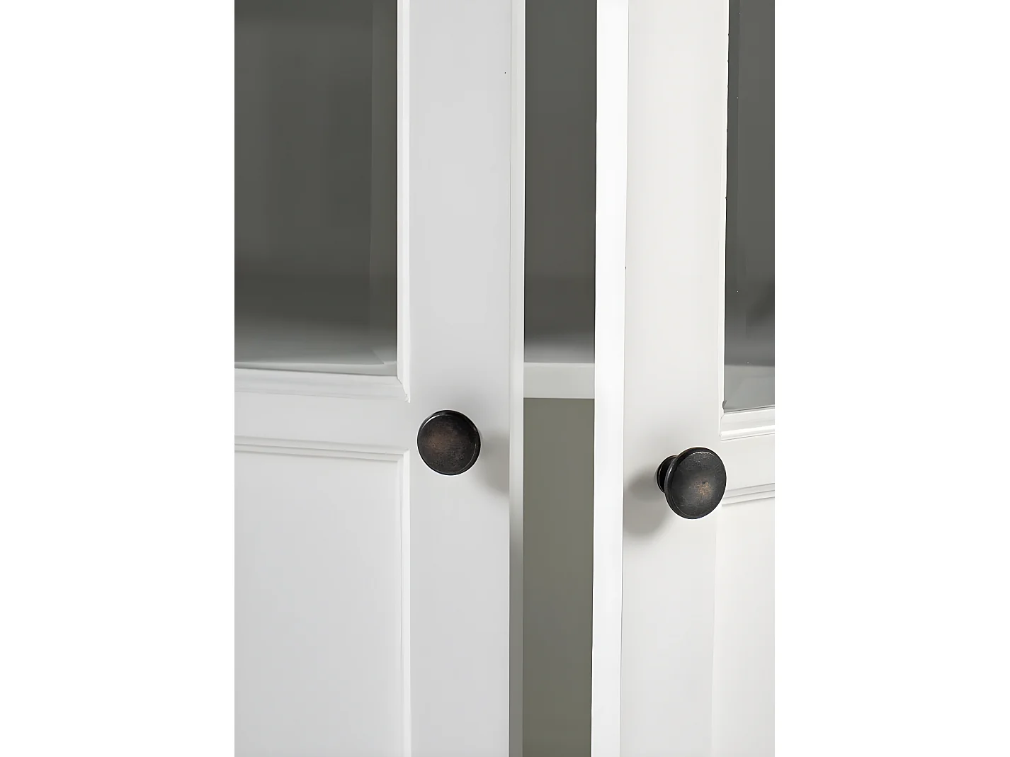 HalifaxContrast dressoir 6 deuren wit, zwart.