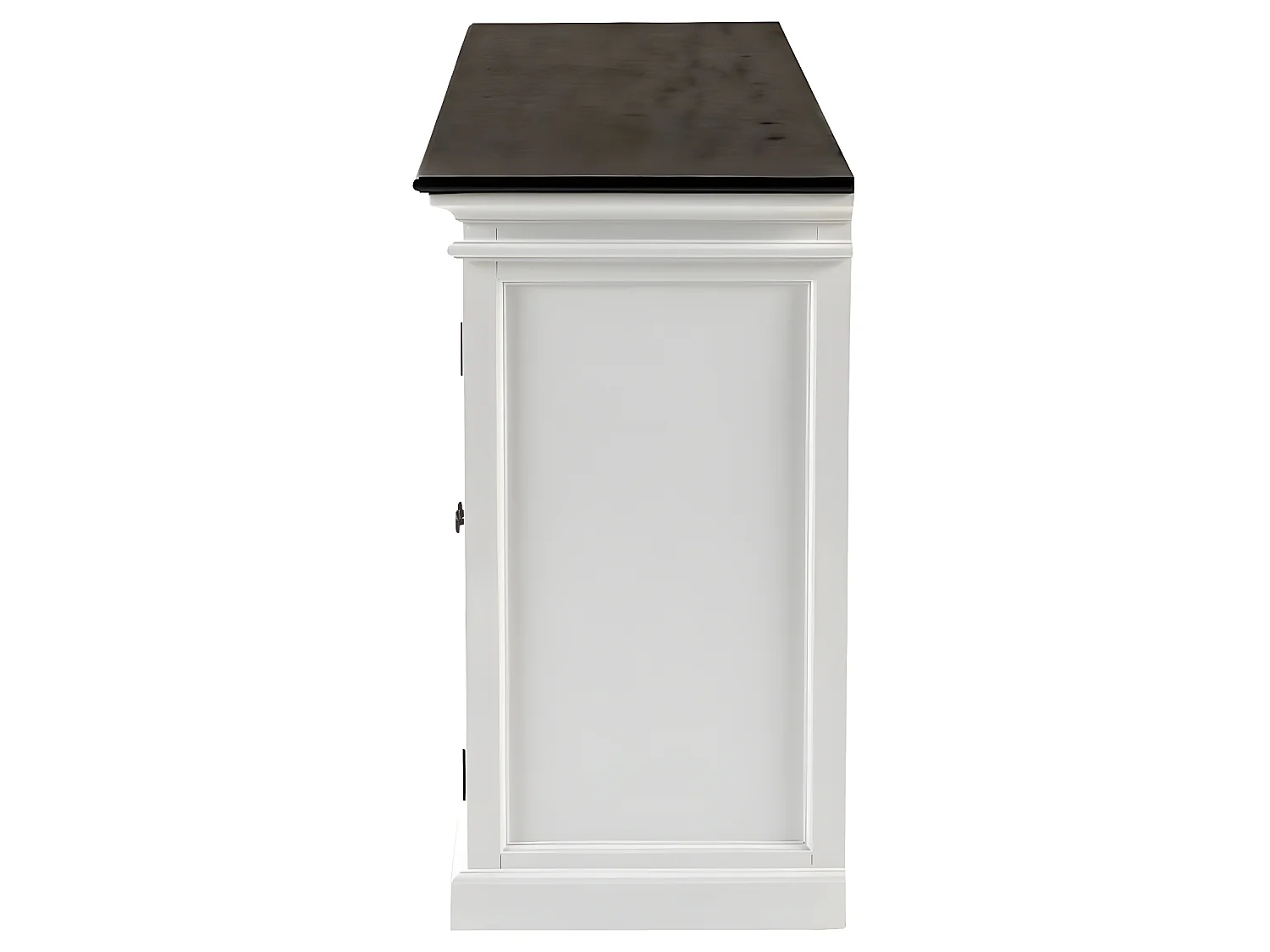 HalifaxContrast dressoir 6 deuren wit, zwart.