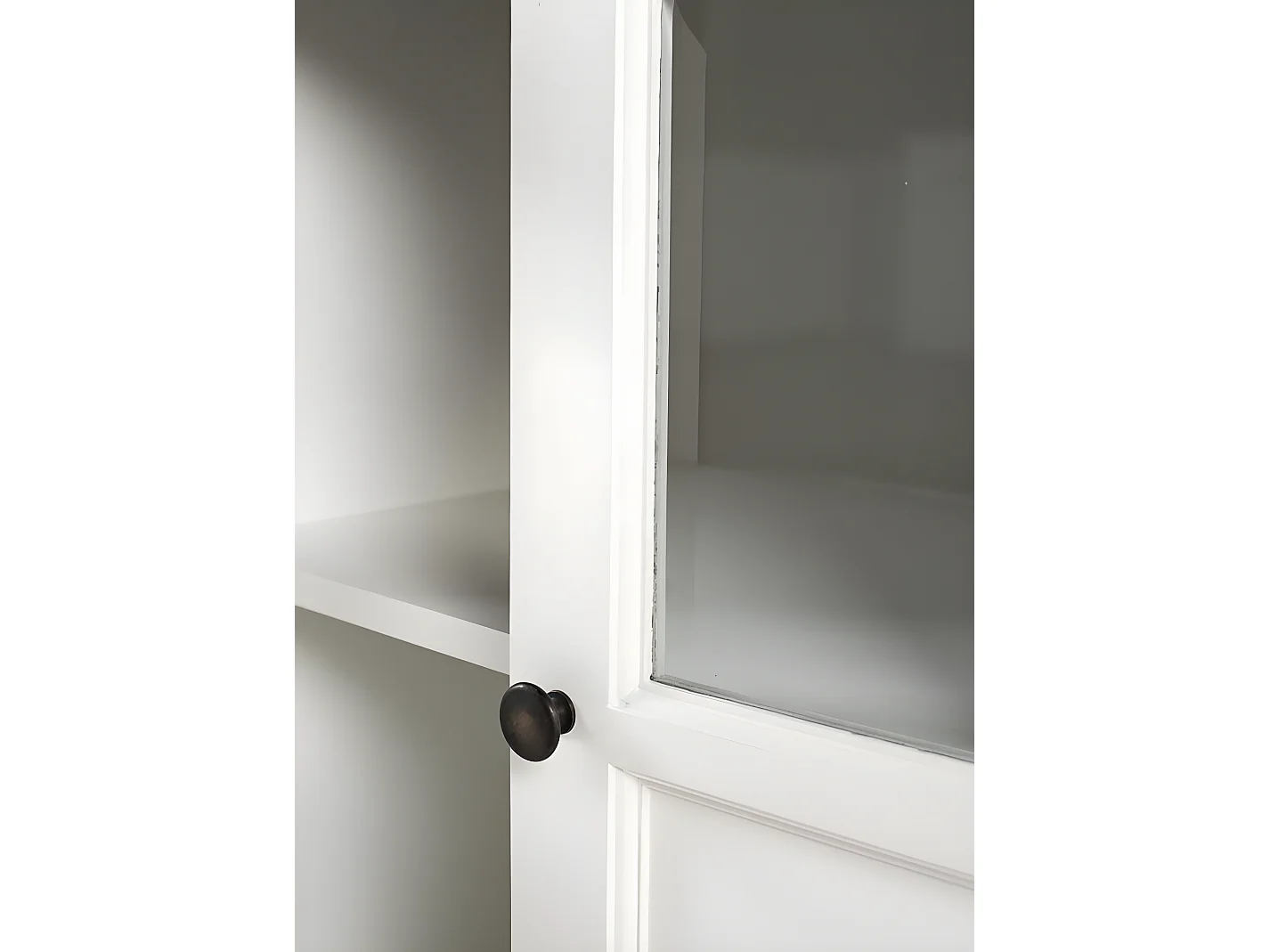 HalifaxContrast buffet 4 portes blanc, noir.