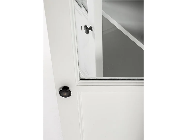 HalifaxContrast buffet 4 portes blanc, noir.