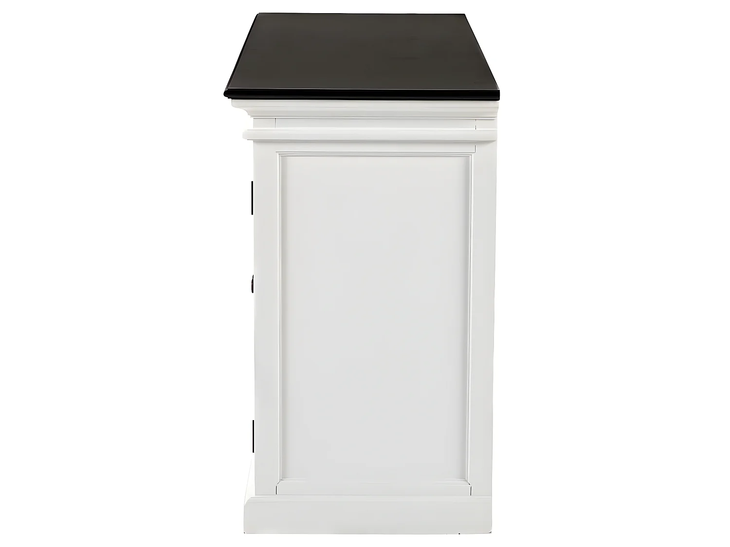 HalifaxContrast buffet 4 portes blanc, noir.