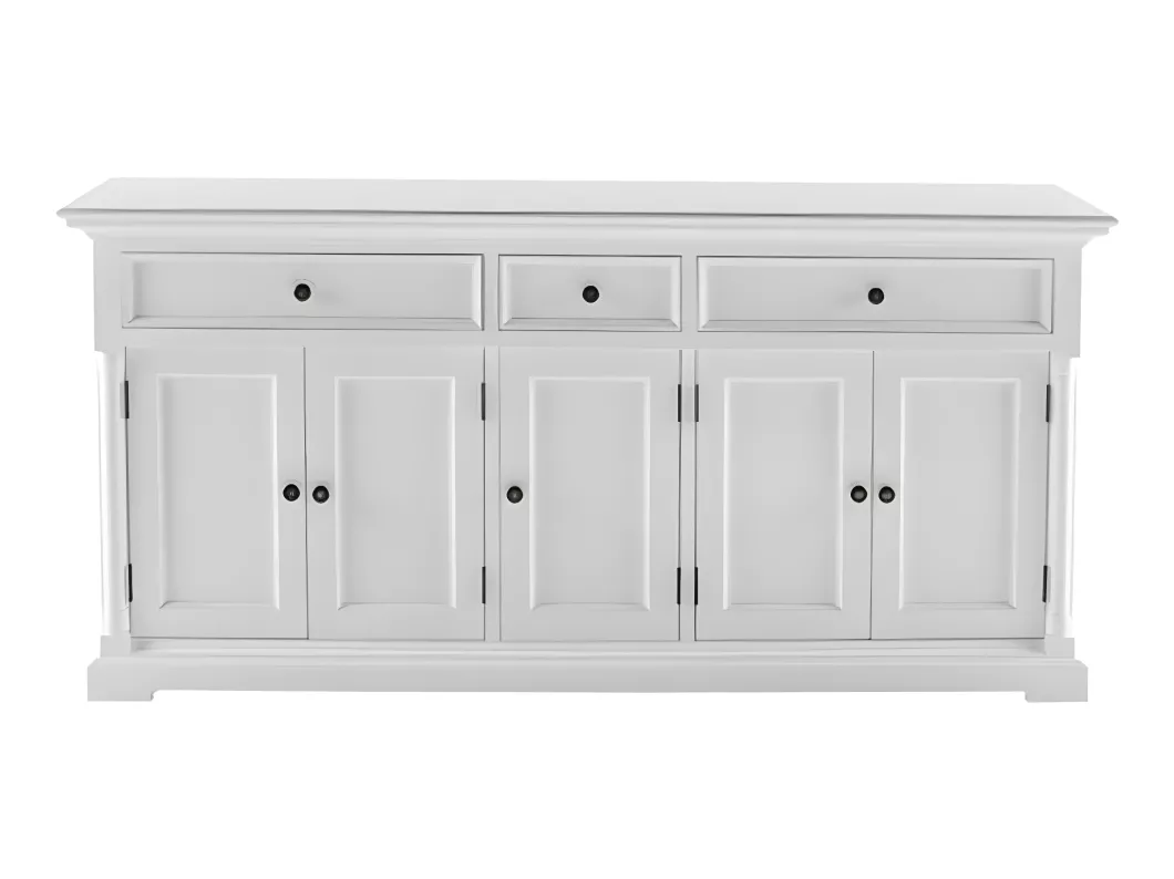 Kauf Unique Provence Sideboard 5 Türen, 2 große 1 klein Schublade weiß