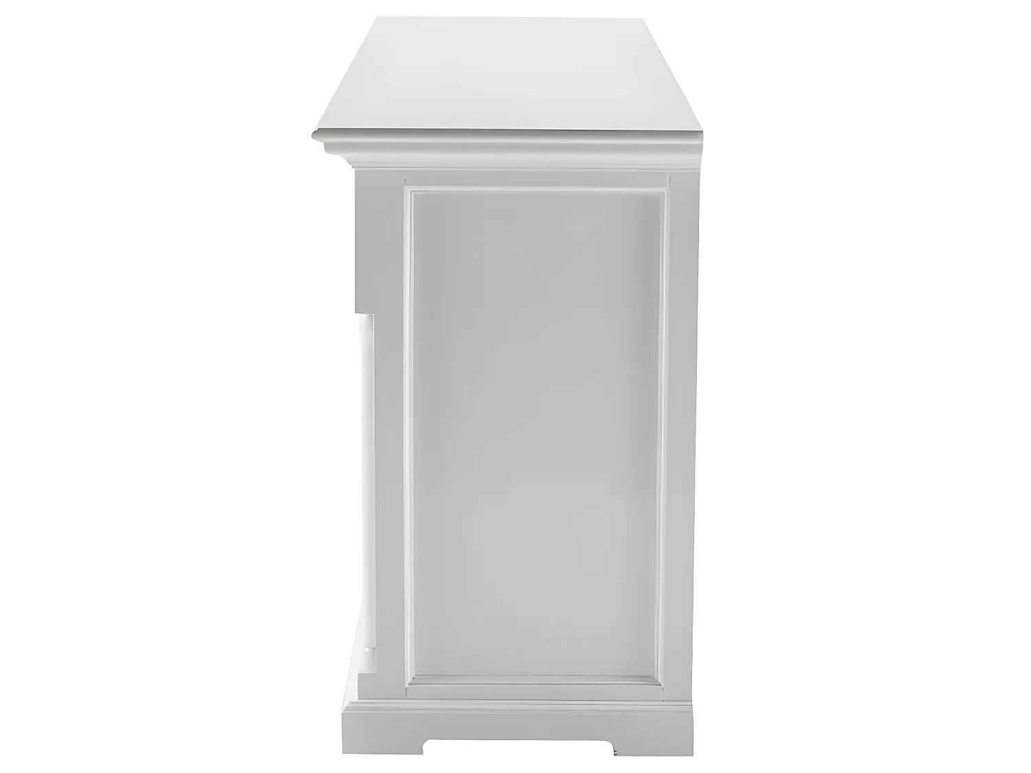 Provence buffet 5 portes, 2 grande 1 petit tiroir blanc.