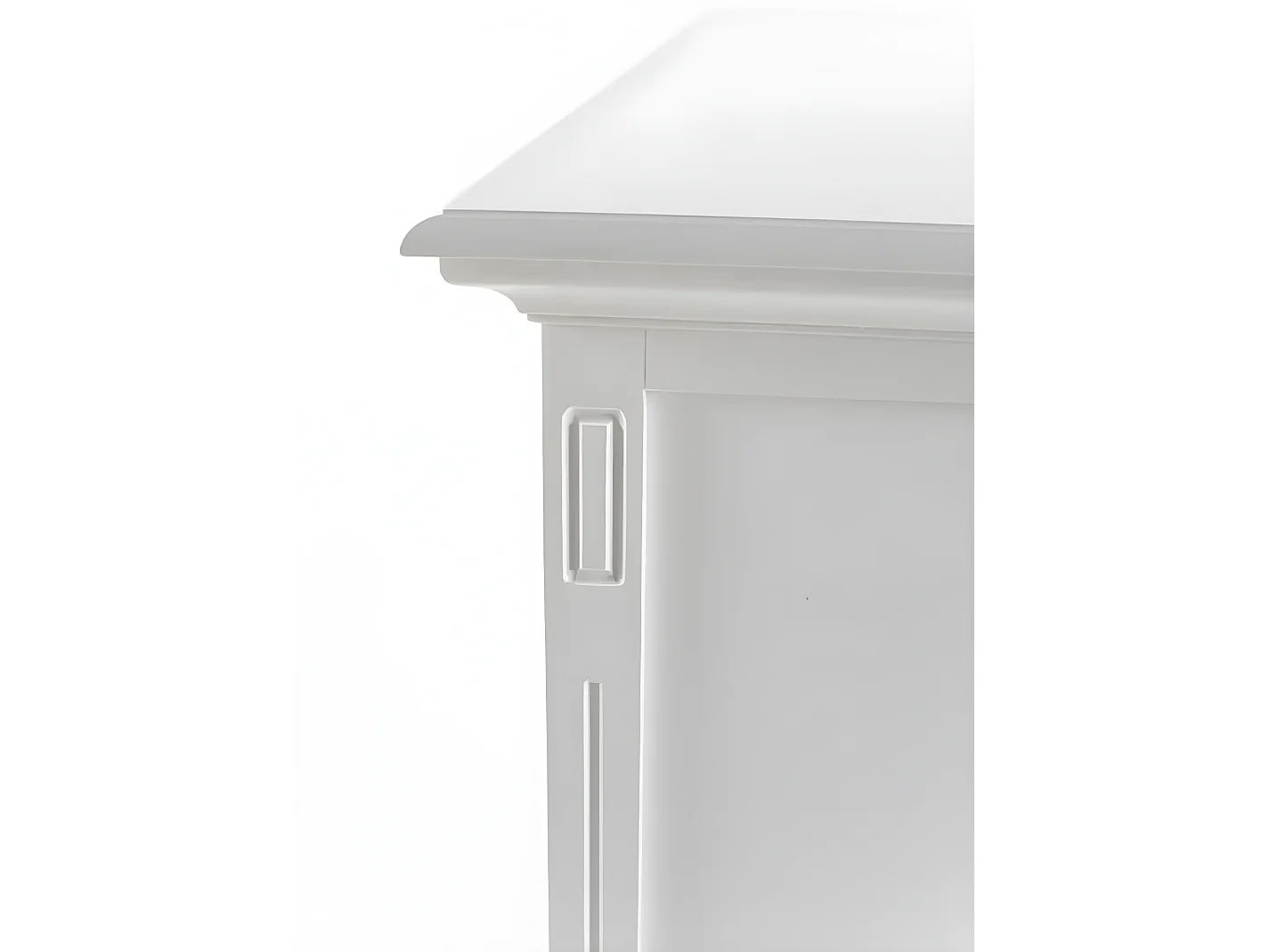 Skansen buffet 5 portes, 2 grande 1 petit tiroir blanc.