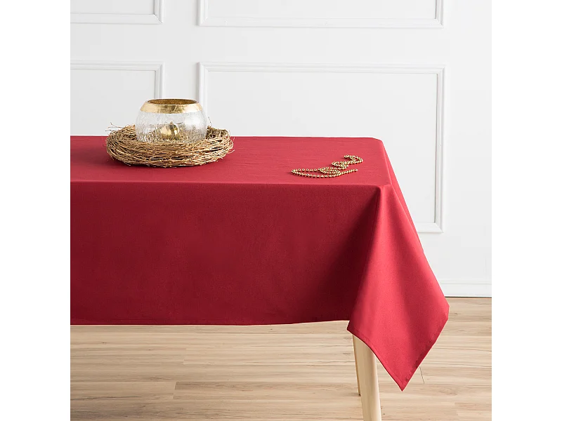 Mantel Antimanchas Christmas Granate 140X200