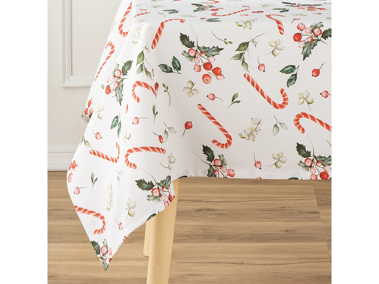 Mantel Antimanchas 100% Algodón Sweet Red 140X100