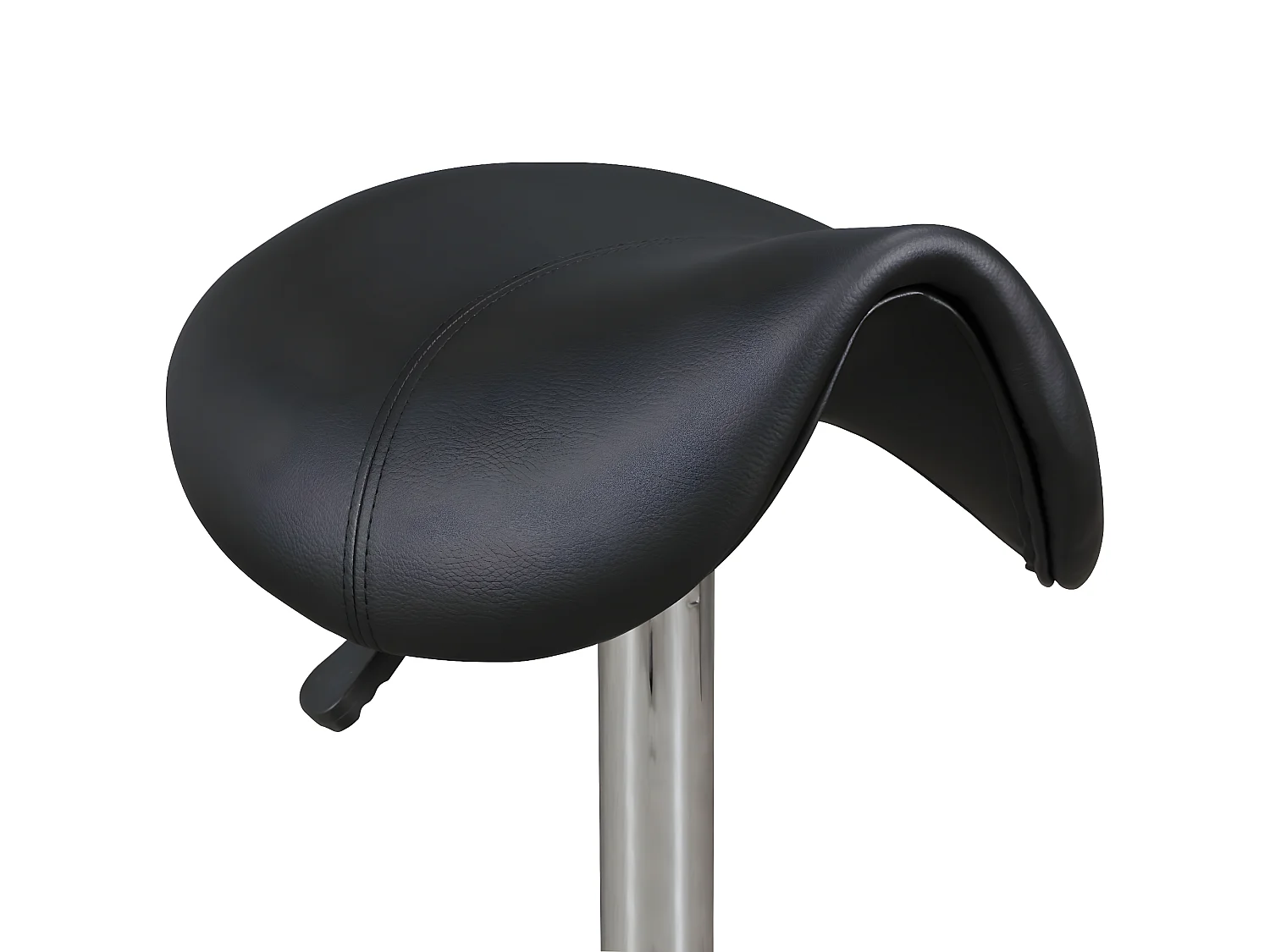 Sgabello da sella con Ruote 48 - 50 cm Ecopelle Sgabello da Lavoro