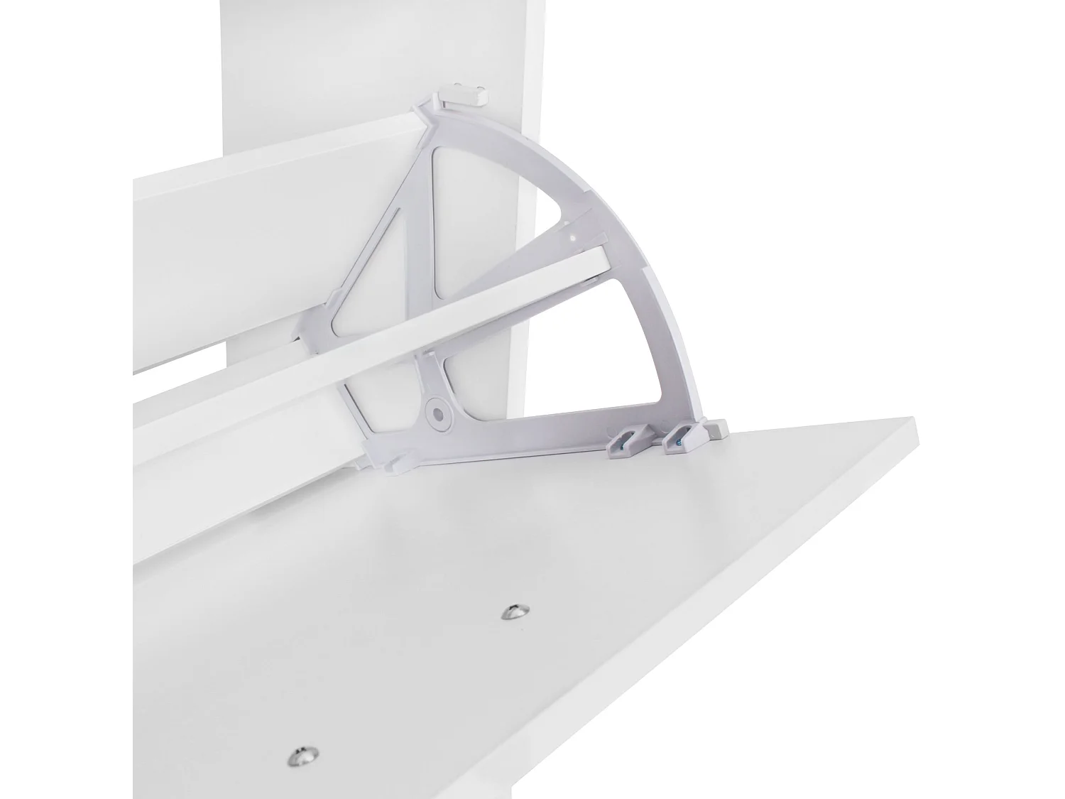 Étagère à chaussures Bois 50x125x24cm Blanc Armoire chaussures 18 paires