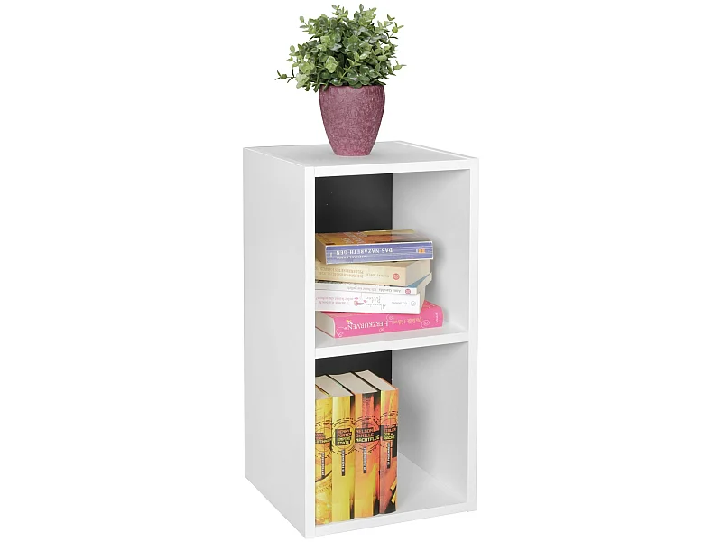 Scaffale Legno 30x60x30 cm con due vani portaoggetti Piccolo Libreria