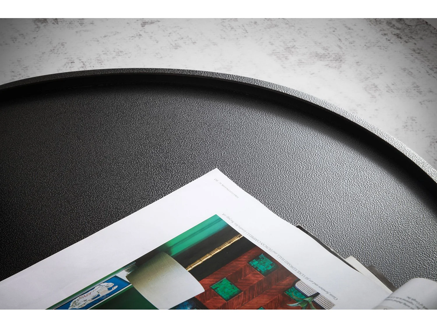 Tavolino Salotto Metallo Nero 60x60x30 cm Tavolo Soggiorno Rotondo