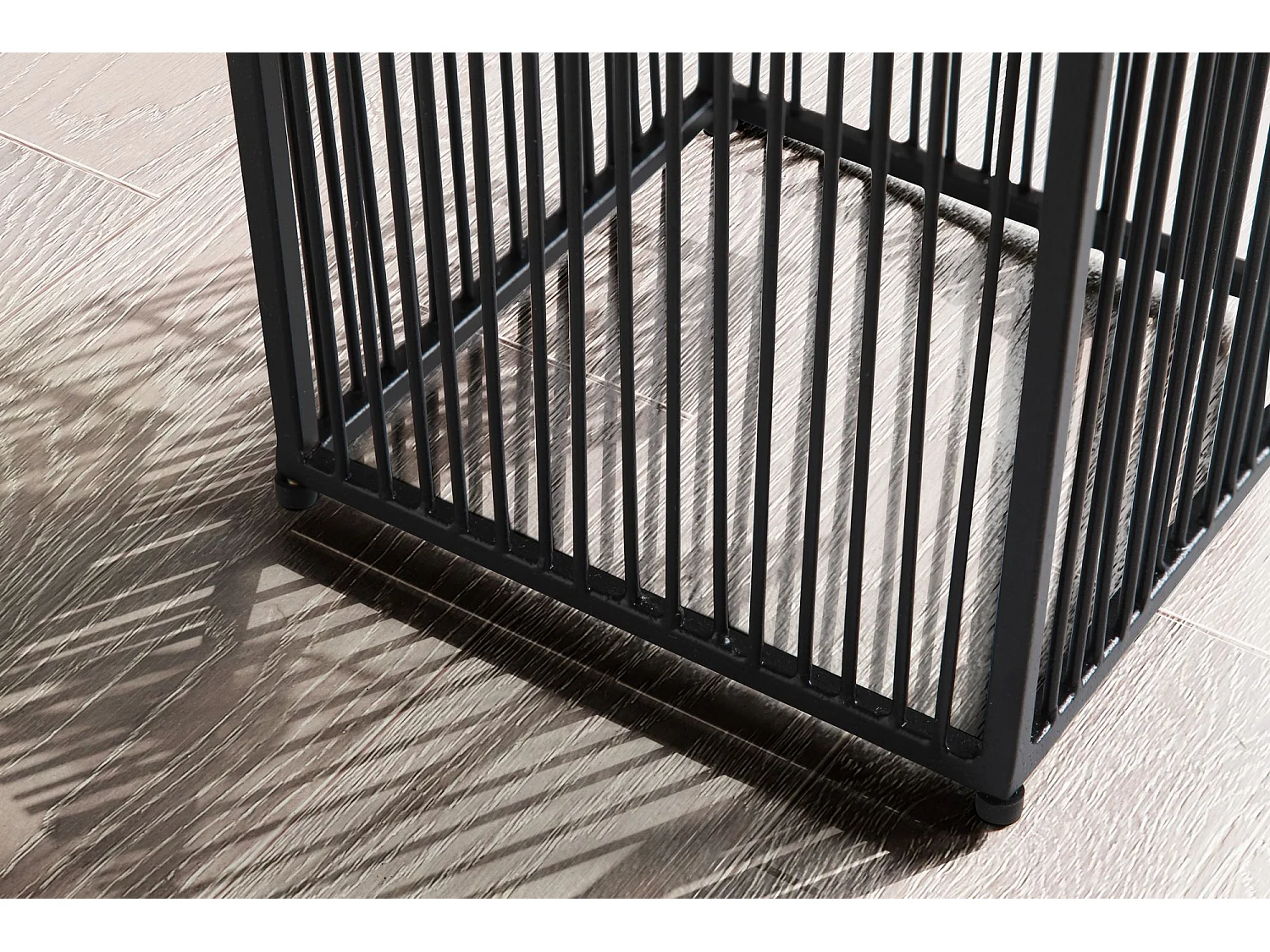 Vaso di Fiori Set di 2 Metallo Nero Fioriera Supporto Fiori Quadrate