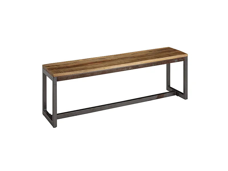 Esszimmerbank Mango Massivholz 120x46x45 cm Holzbank Essbank ohne Lehne