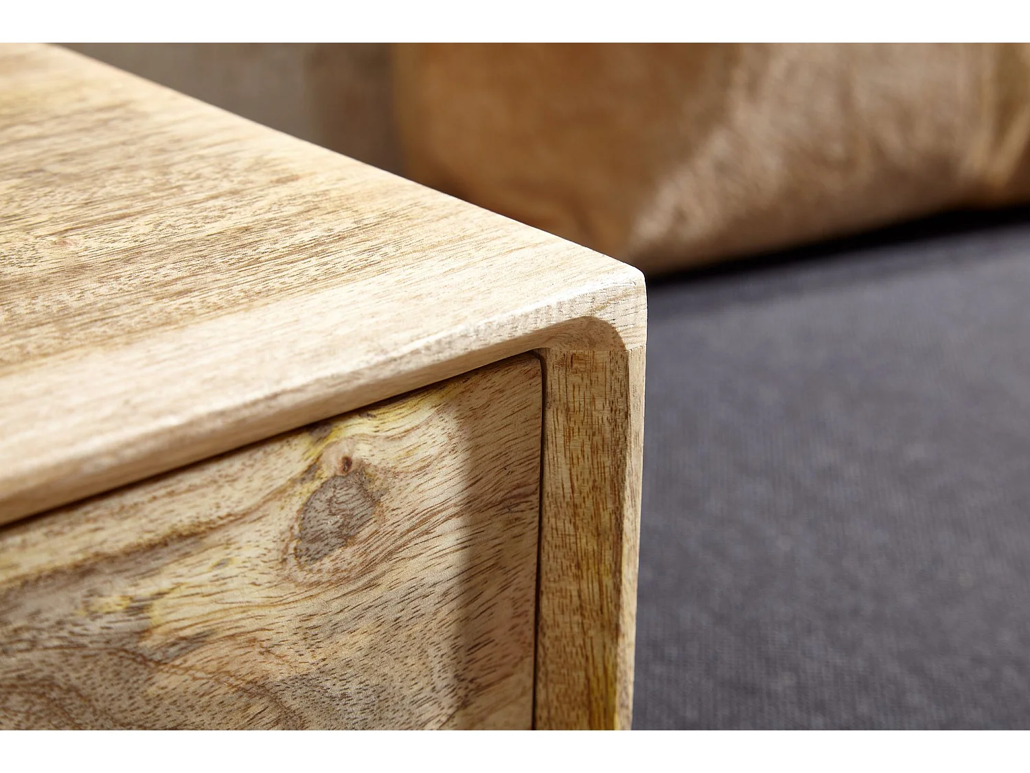 Sitzbank  Flurbank Stoff Holz Massiv 120 cm Polsterbank Stauraum Bank